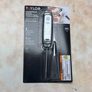 Taylor Digital Thermometer - Black and Silver